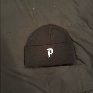 Born Primitive Black Beanie with White Embroidered Logo